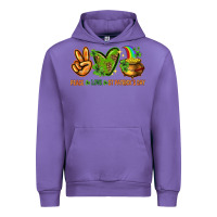 Tulip Peace Love St. Patrick's Day Urban Hoodie - HowdyJamesFarm