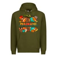 Army Green Pharmacist pumpkin Premium Hoodie - NancyCooperArtShop