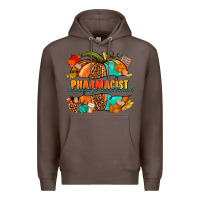Coffee Pharmacist pumpkin Premium Hoodie - NancyCooperArtShop