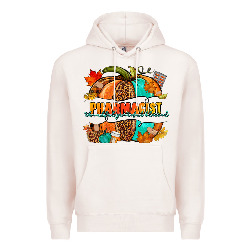 Pharmacist Pumpkin Premium Hoodie by NancyCooperArtShop | Teevron