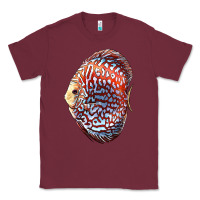 Burgundy Discus Fish Classic Tee - LillyAllenDesigns