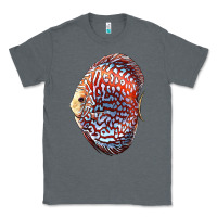 Charcoal Heather Discus Fish Classic Tee - LillyAllenDesigns