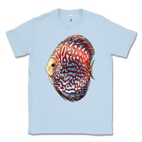 Dusty Blue Discus Fish Classic Tee - LillyAllenDesigns