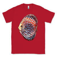 Red Discus Fish Classic Tee - LillyAllenDesigns