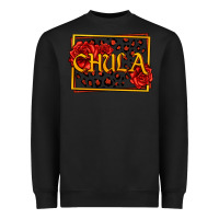 Black Spanish chula with roses Heavyweight Sweatshirt - Jasminsmagicworld