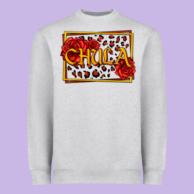 Spanish Chula With Roses Heavyweight Sweatshirt Designed By Jasminsmagicworld