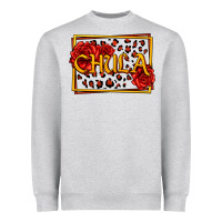 Heather Grey Spanish chula with roses Heavyweight Sweatshirt - Jasminsmagicworld