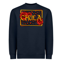 Navy Spanish chula with roses Heavyweight Sweatshirt - Jasminsmagicworld