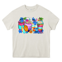 Stitch Summer Coffee Cups Heavy Core Tee | Teevron
