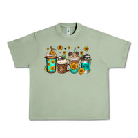 Oil Green sloth coffee cups Urban Heavy Tee - Jasminsmagicworld