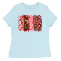 Baby Blue valentine's day brushstrokes Ladies Tee - RanaPortraitStore