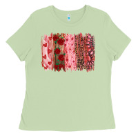 Matcha valentine's day brushstrokes Ladies Tee - RanaPortraitStore