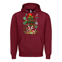 Burgundy im the nurse elf Zipper Hoodie - MaliasSmallBusiness