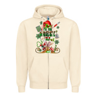 Sandshell im the nurse elf Zipper Hoodie - MaliasSmallBusiness