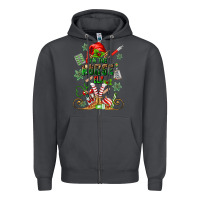 Smoke im the nurse elf Zipper Hoodie - MaliasSmallBusiness