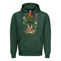 Sports Green im the nurse elf Zipper Hoodie - MaliasSmallBusiness