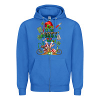True Royal im the nurse elf Zipper Hoodie - MaliasSmallBusiness