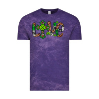 Cloud Purple Western St. Patrick's Day Love Cross Vintage Tee - Artiststas