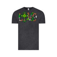 Vintage Black Western St. Patrick's Day Love Cross Vintage Tee - Artiststas