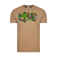 Vintage Coffee Western St. Patrick's Day Love Cross Vintage Tee - Artiststas