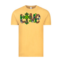 Vintage Mustard Western St. Patrick's Day Love Cross Vintage Tee - Artiststas