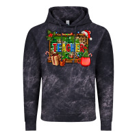 Cloud Black christmas teacher and coffe cup with board Vintage Hoodie - AdoDesignShop