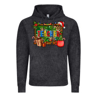 Vintage Black christmas teacher and coffe cup with board Vintage Hoodie - AdoDesignShop