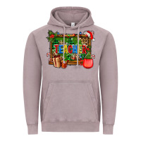 Vintage Zinc christmas teacher and coffe cup with board Vintage Hoodie - AdoDesignShop