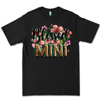 Black flowers blessed mini Premium Tee - Zillion Design Studio