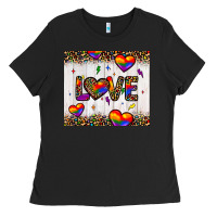 Black love hearts pride tumbler Ladies Tee - JahusDesignShop