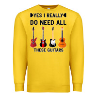 Lemon Yes I Really Do Need All These Guitars Premium Sweatshirt - Bettercallsaul