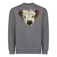 Storm white calf scottish Heavyweight Sweatshirt - BarkalooDesign