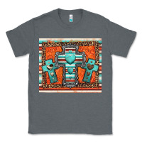 Charcoal Heather turquoise gemstone crosses Classic Tee - Jasminsmagicworld