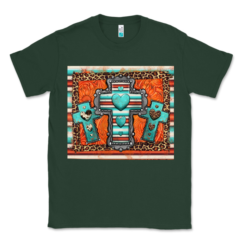 Turquoise Gemstone Crosses Classic Tee by Jasminsmagicworld | Teevron