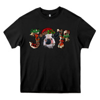 Black christmas joy with heifer cow Heavy Core Tee - RanaPortraitStore