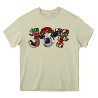 Mossy christmas joy with heifer cow Heavy Core Tee - RanaPortraitStore