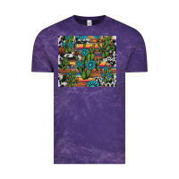 Cloud Purple cactus gemstone Vintage Tee - AdoDesignShop
