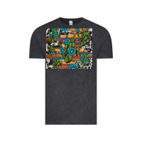 Vintage Black cactus gemstone Vintage Tee - AdoDesignShop