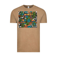Vintage Coffee cactus gemstone Vintage Tee - AdoDesignShop