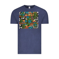 Vintage Denim cactus gemstone Vintage Tee - AdoDesignShop
