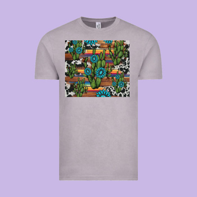 Cactus Gemstone Vintage Tee Designed By Adodesignshop