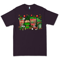 Plum christmas tractor coffee cups Premium Tee - texasbilliewilder