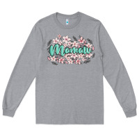 Heather Grey mamaw Long Sleeve Tee - MaliasSmallBusiness