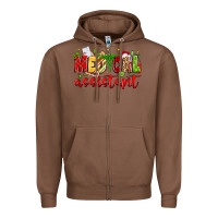 Chestnut medical assistant Zipper Hoodie - MaliasSmallBusiness