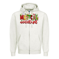 Oatmeal Heather medical assistant Zipper Hoodie - MaliasSmallBusiness