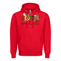 Red medical assistant Zipper Hoodie - MaliasSmallBusiness