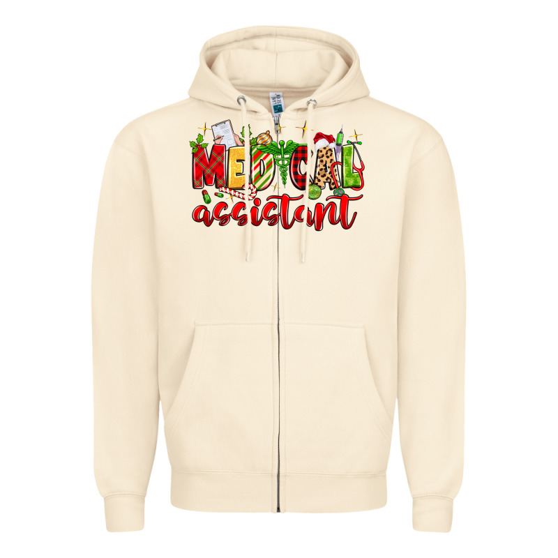 Medical Assistant Zipper Hoodie by MaliasSmallBusiness | Teevron