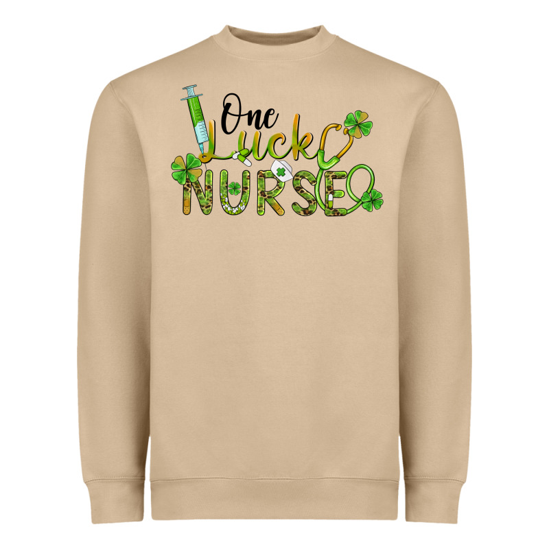 One Lucky Nurse Heavyweight Sweatshirt by BarkalooDesign | Teevron