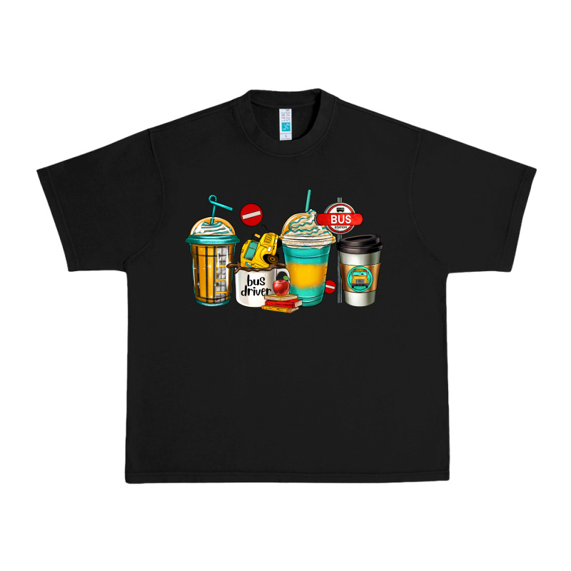 School Bus Driver Coffee Cups Urban Heavy Tee by Jasminsmagicworld | Teevron