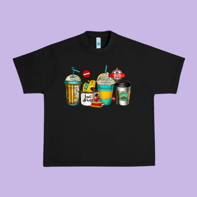 School Bus Driver Coffee Cups Urban Heavy Tee Designed By Jasminsmagicworld